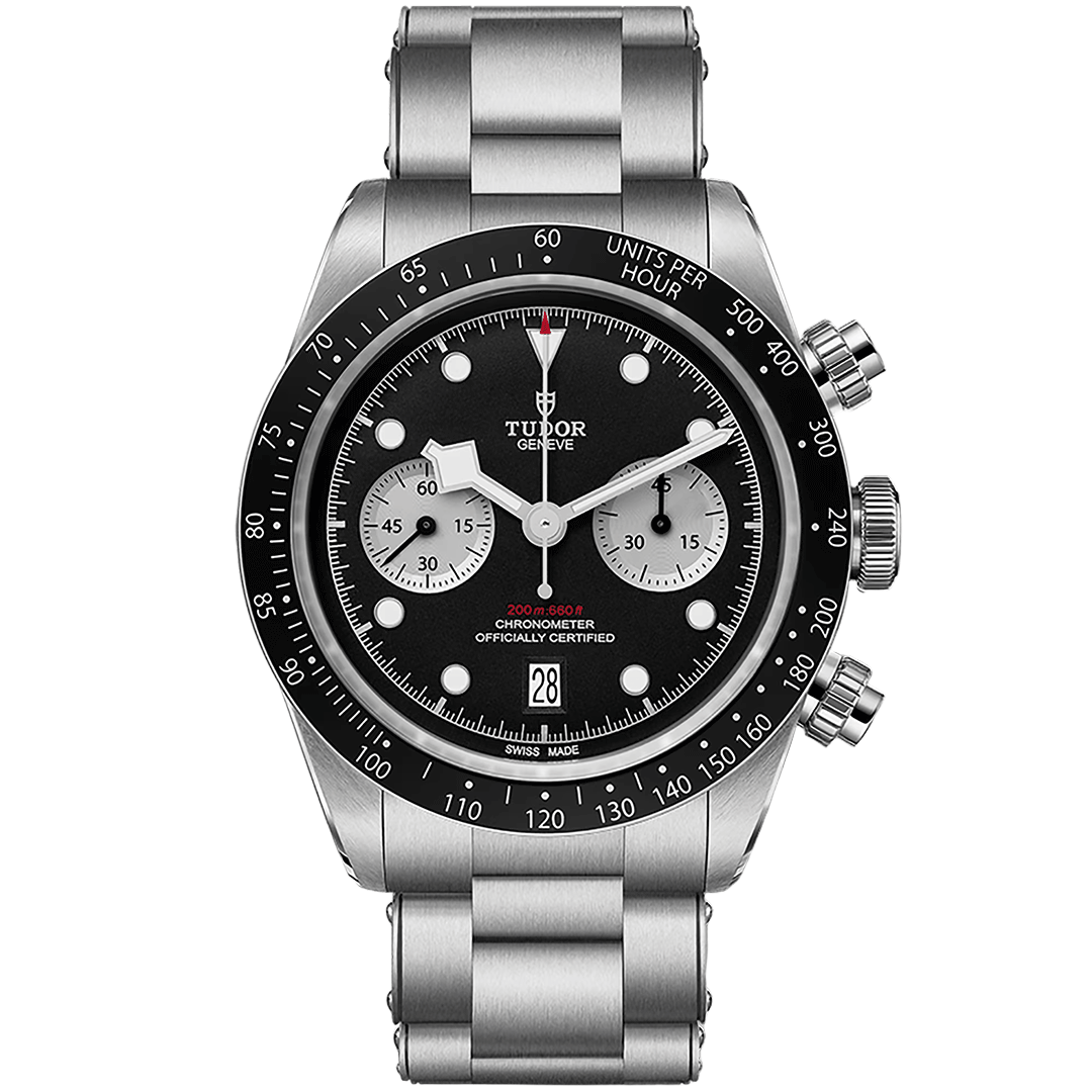 Watch in steel Black Bay Chrono, 41 mm Tudor