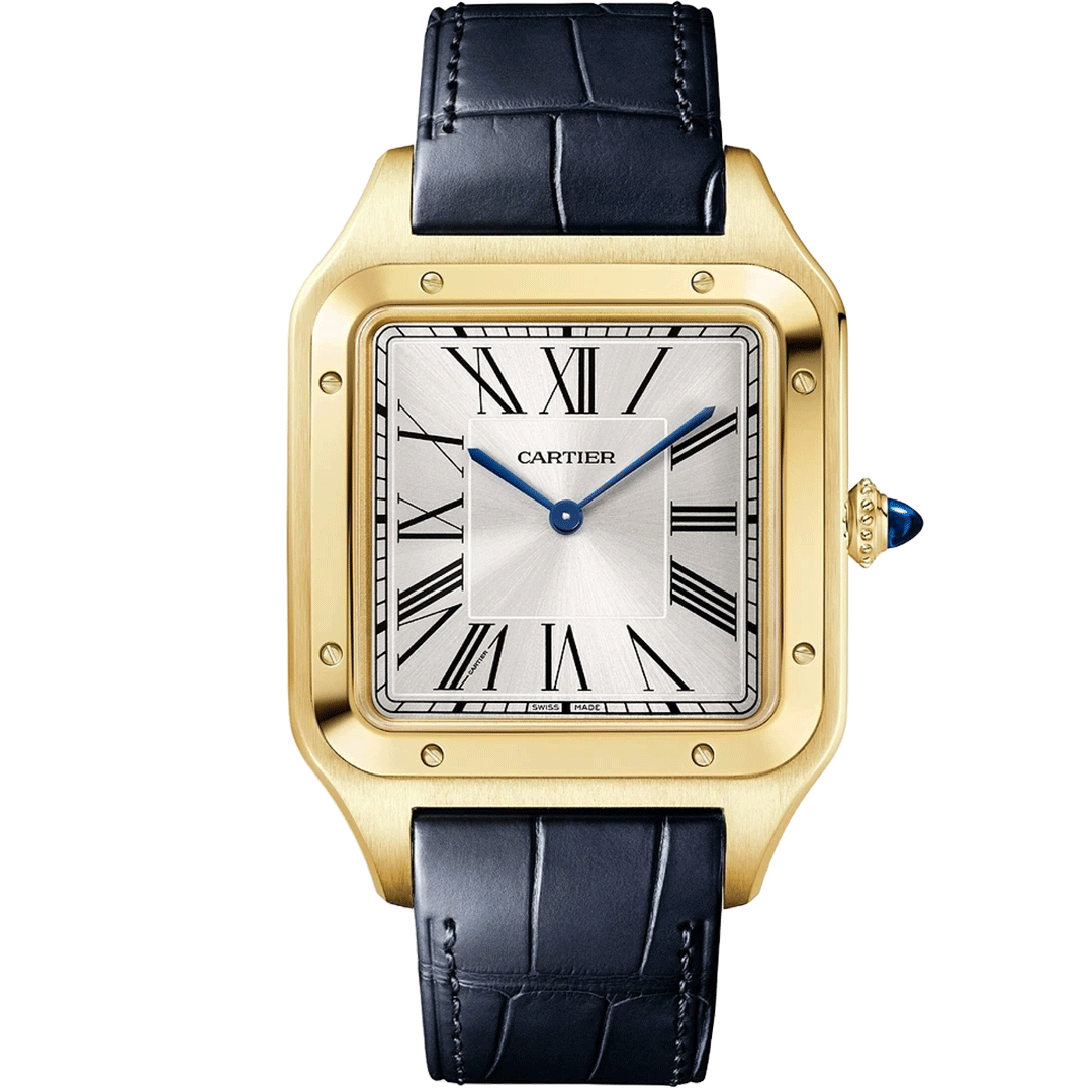 Orologio in oro giallo Santos-Dumont Cartier