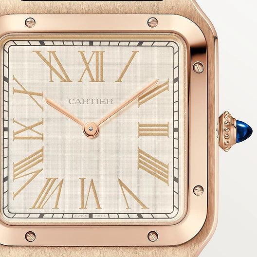 Orologio in oro rosa Santos-Dumont Cartier