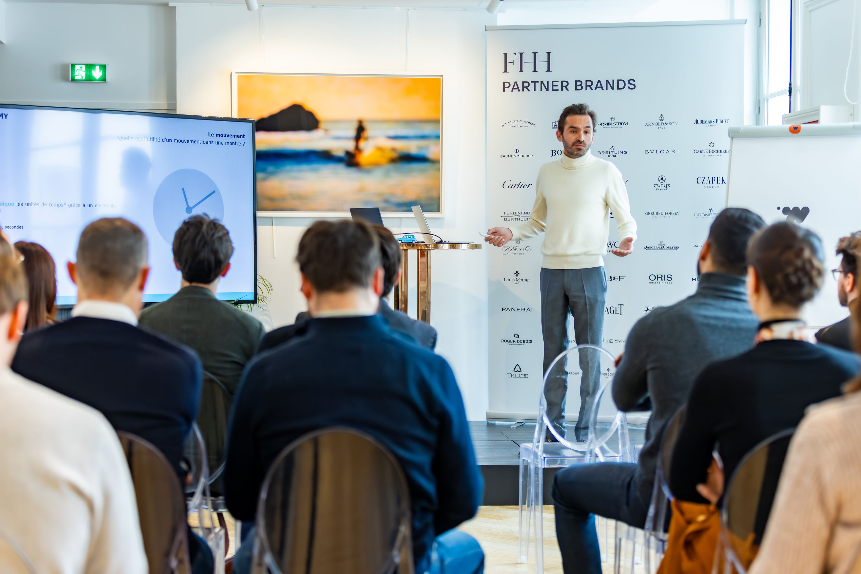 Persone ad una presentazione FHH