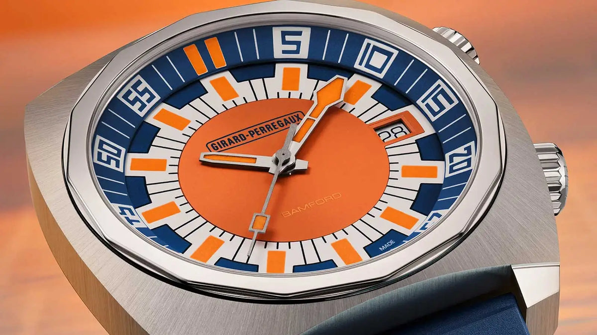Girard-Perregaux Deep Diver con quadrante blu e arancione