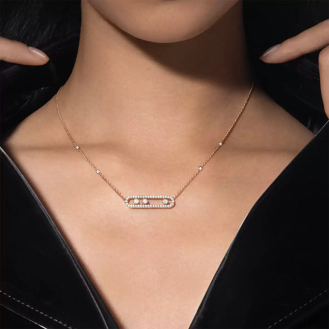Gioiello in rose gold Move Uno necklace Messika