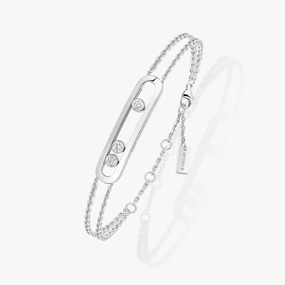 Gioiello in oro bianco Bracciale Move Classique Messika