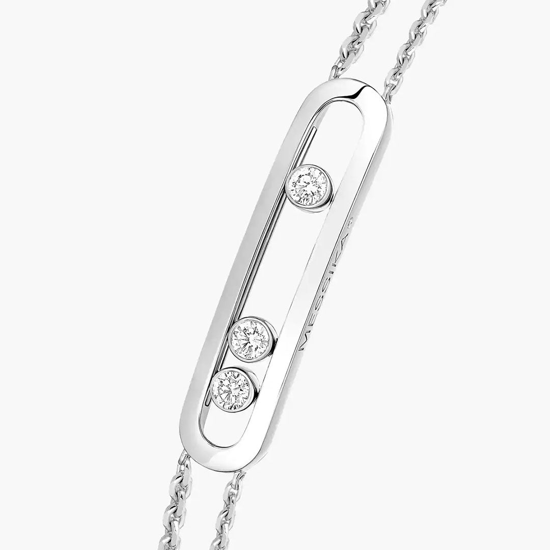 Gioiello in oro bianco Bracciale Move Classique Messika