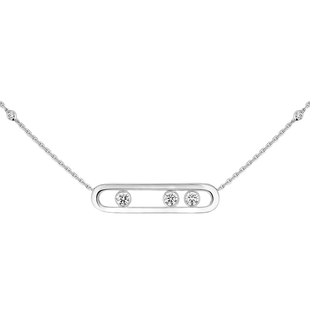 Gioiello in white gold Move Classique Necklace Messika