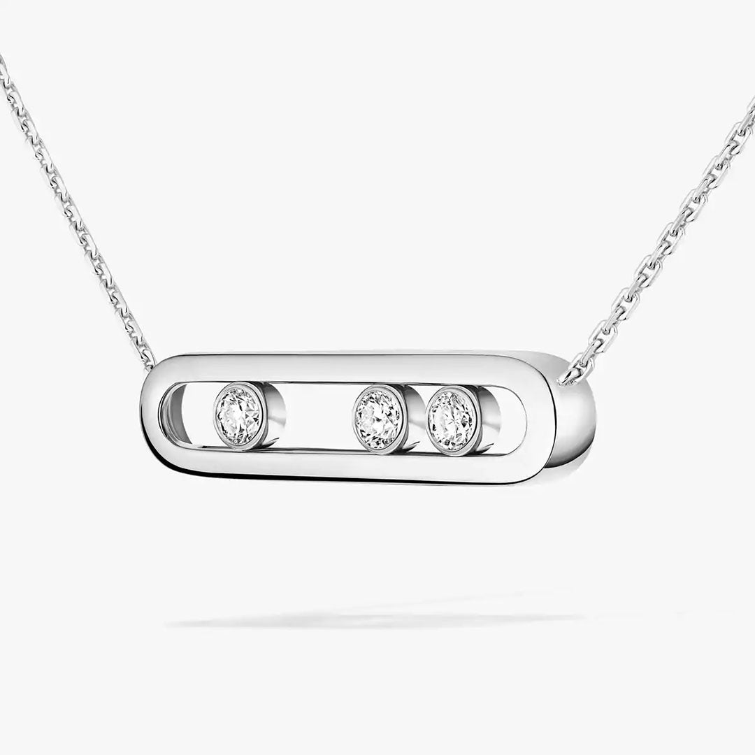 Gioiello in white gold Move Classique Necklace Messika