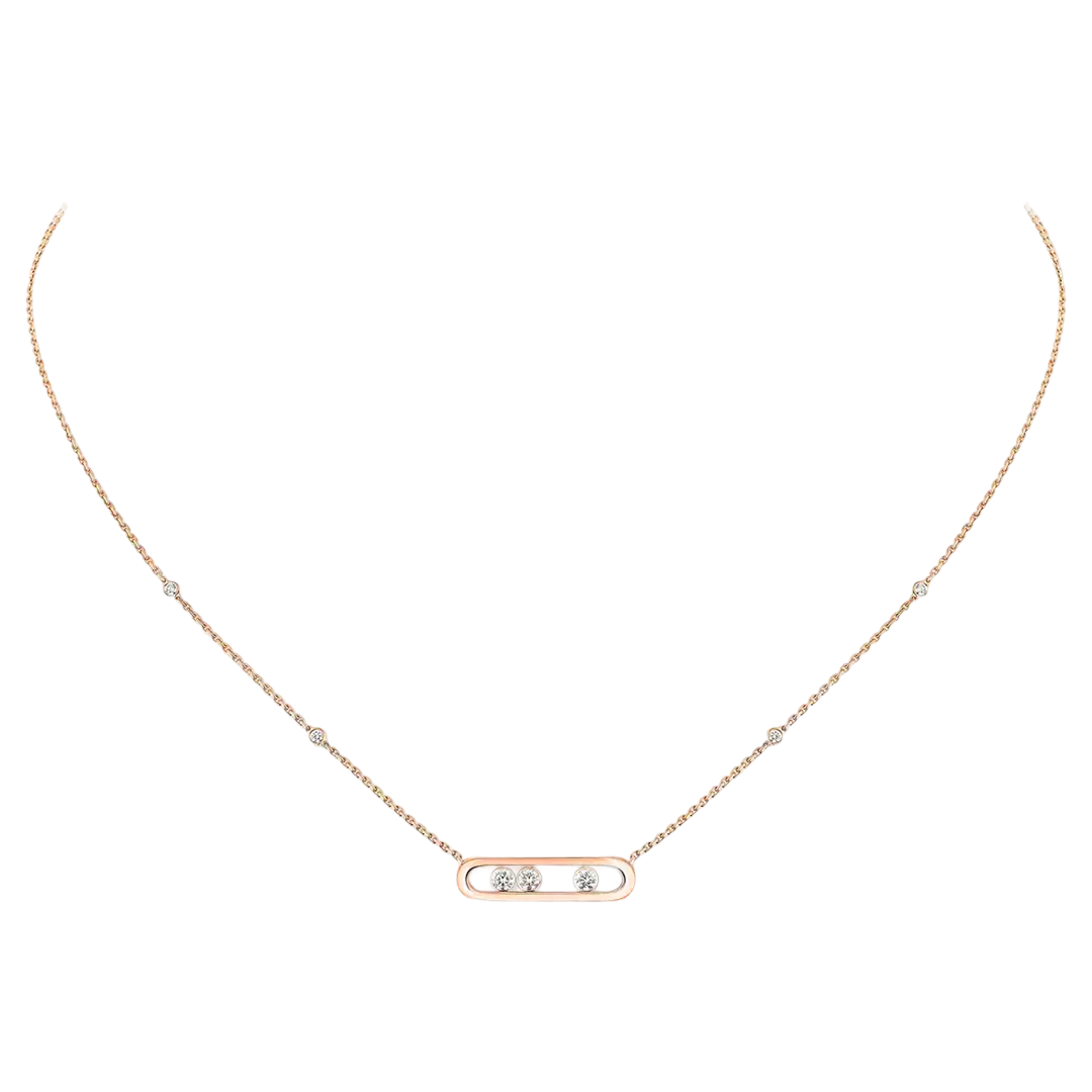Gioiello in rose gold Move Classique Necklace Messika