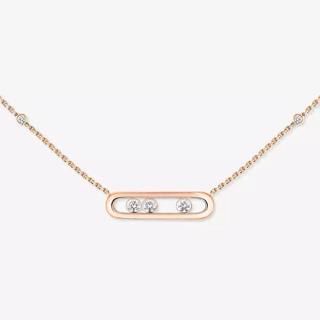 Gioiello in rose gold Move Classique Necklace Messika