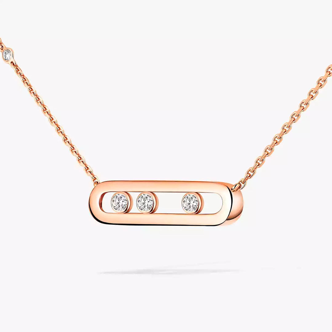 Gioiello in rose gold Move Classique Necklace Messika