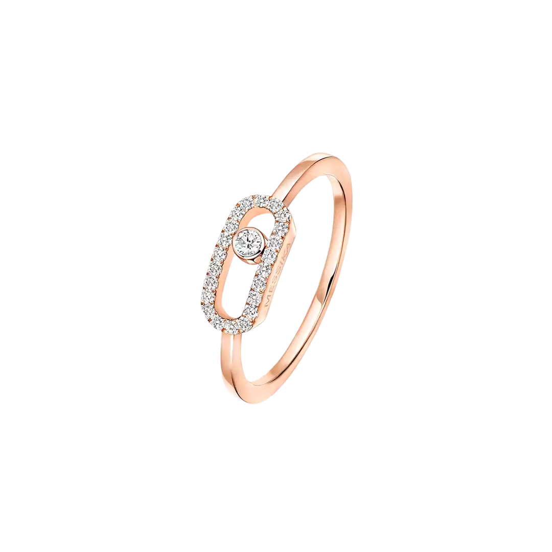 Ring in rose gold Move Uno Ring Messika
