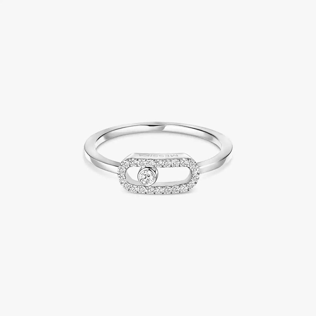 Ring in white gold Move Uno Ring Messika
