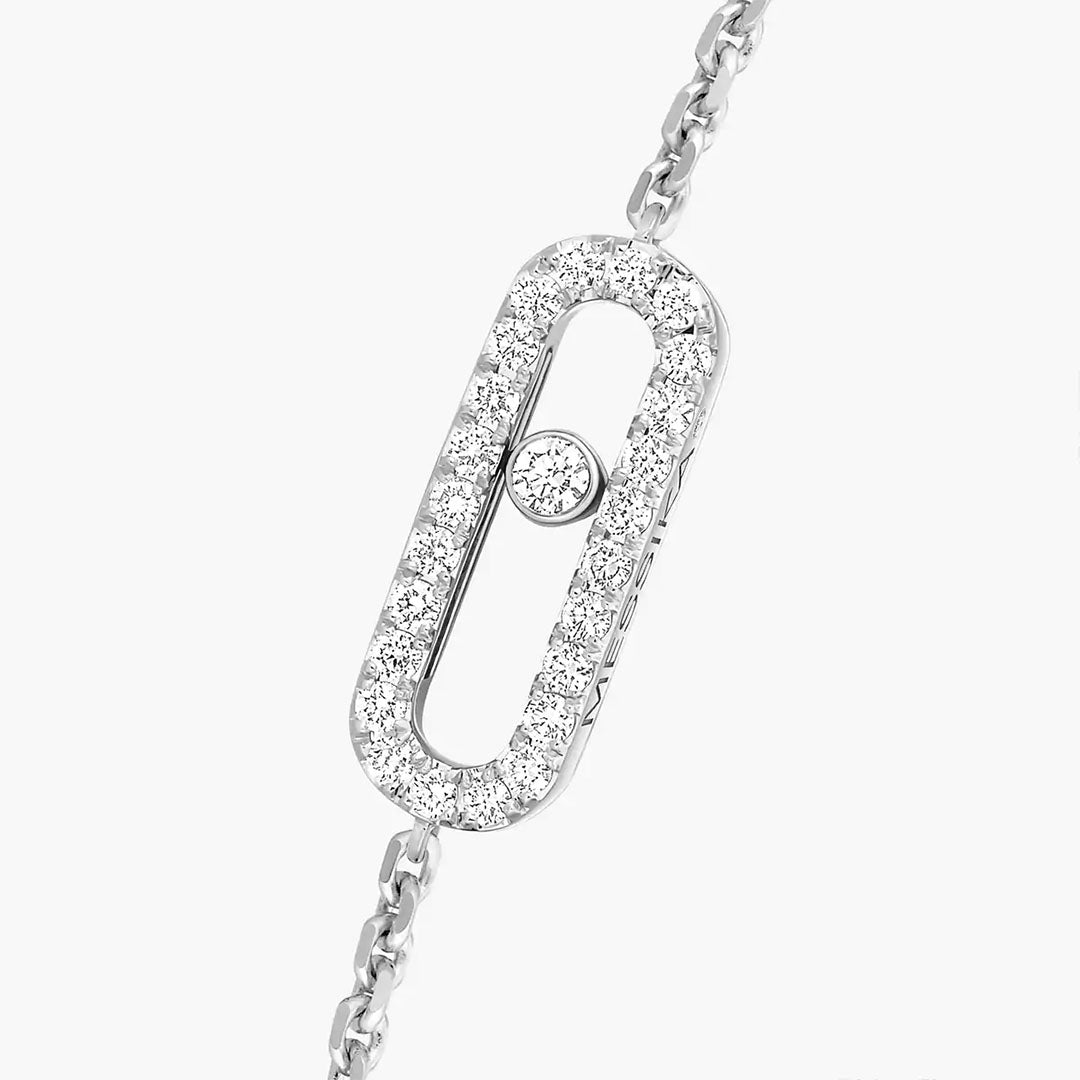 Gioiello in oro bianco Bracciale Move Uno Messika