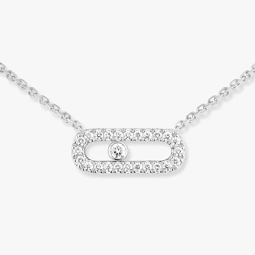Gioiello in white gold Move Uno Necklace Messika
