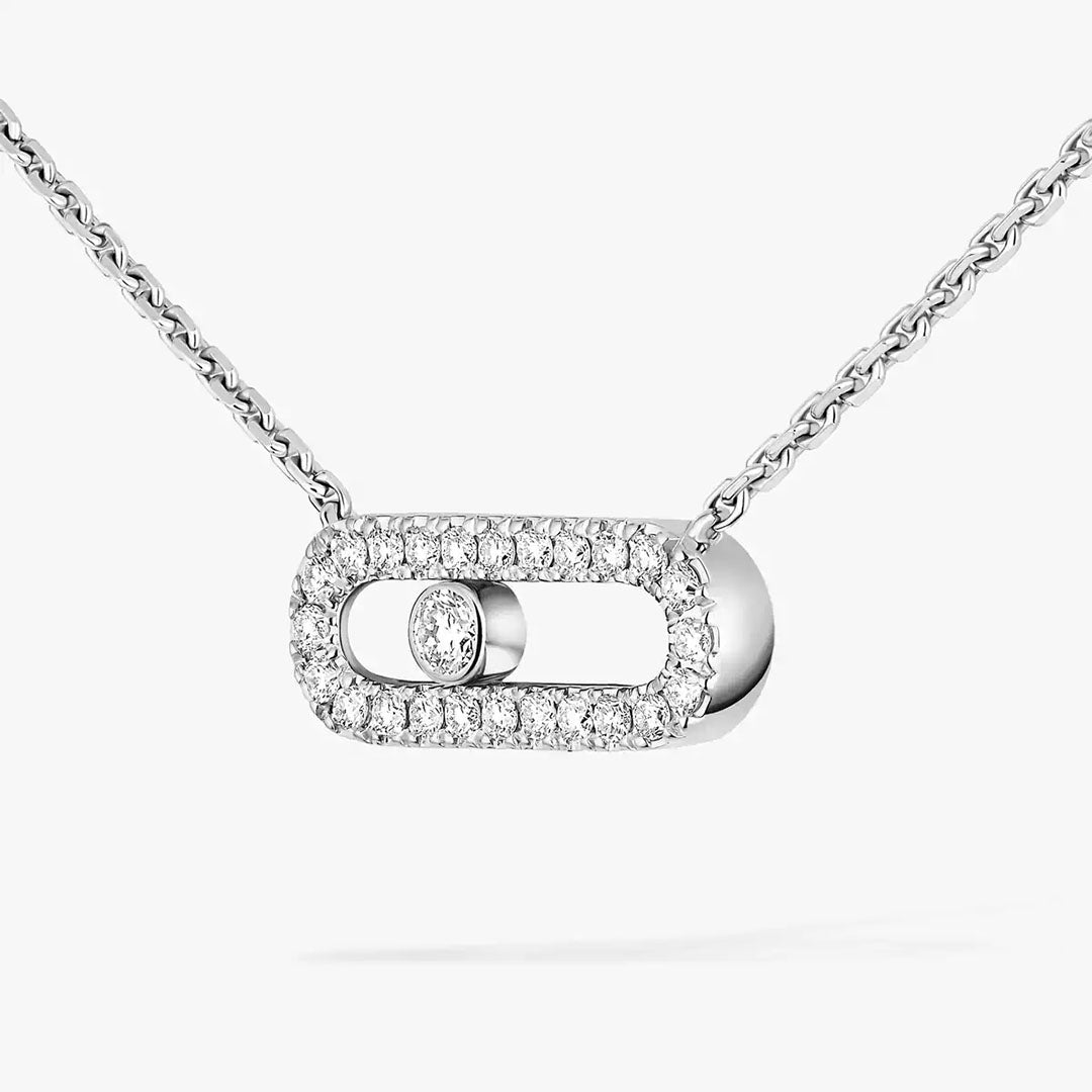 Gioiello in white gold Move Uno Necklace Messika