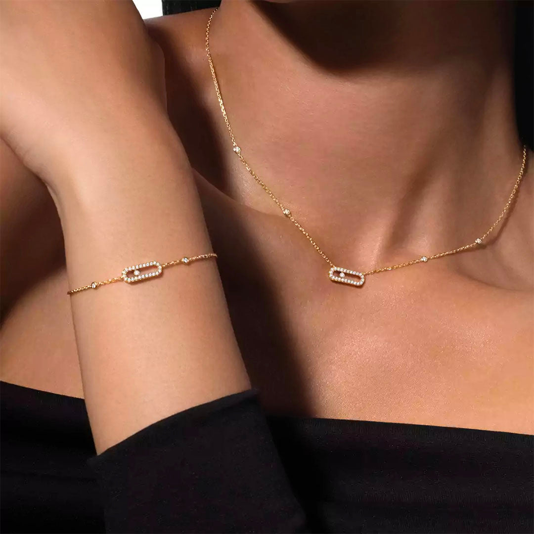 Gioiello in yellow gold Move Uno Necklace Messika