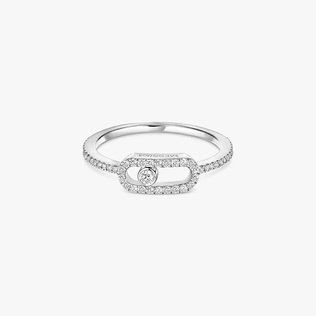 Ring in white gold Move Uno Ring Messika