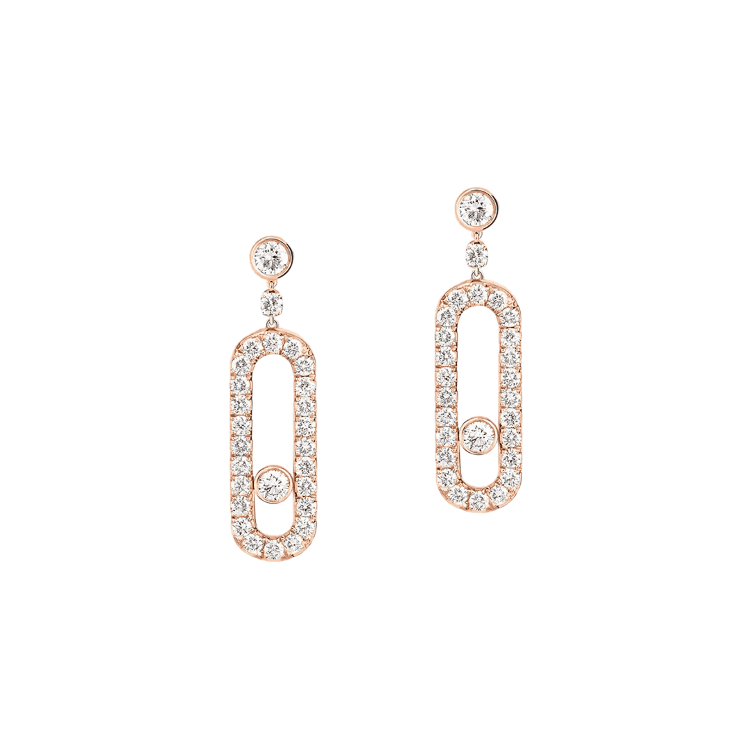 Earrings in rose gold Move Uno Earrings Messika