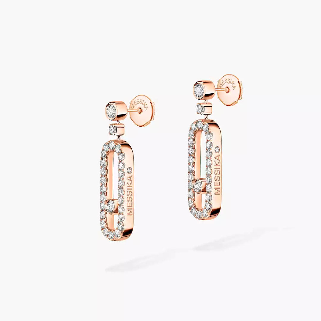 Earrings in rose gold Move Uno Earrings Messika