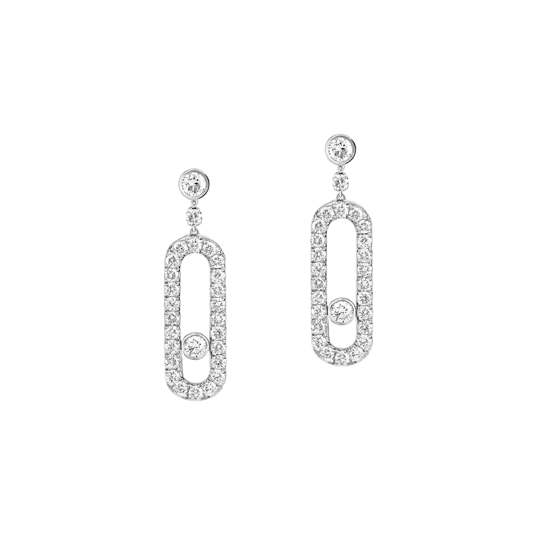 Earrings in white gold Move Uno Earrings Messika