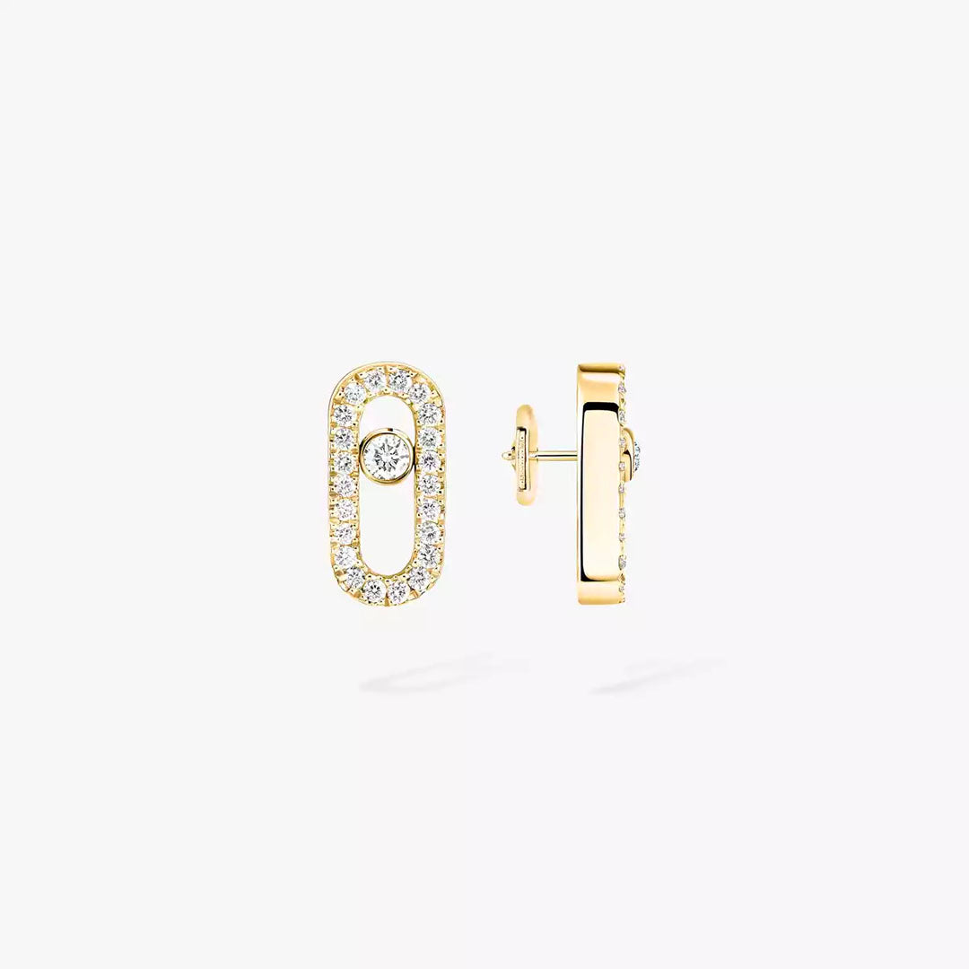 Earrings in yellow gold Move Uno Earrings Messika