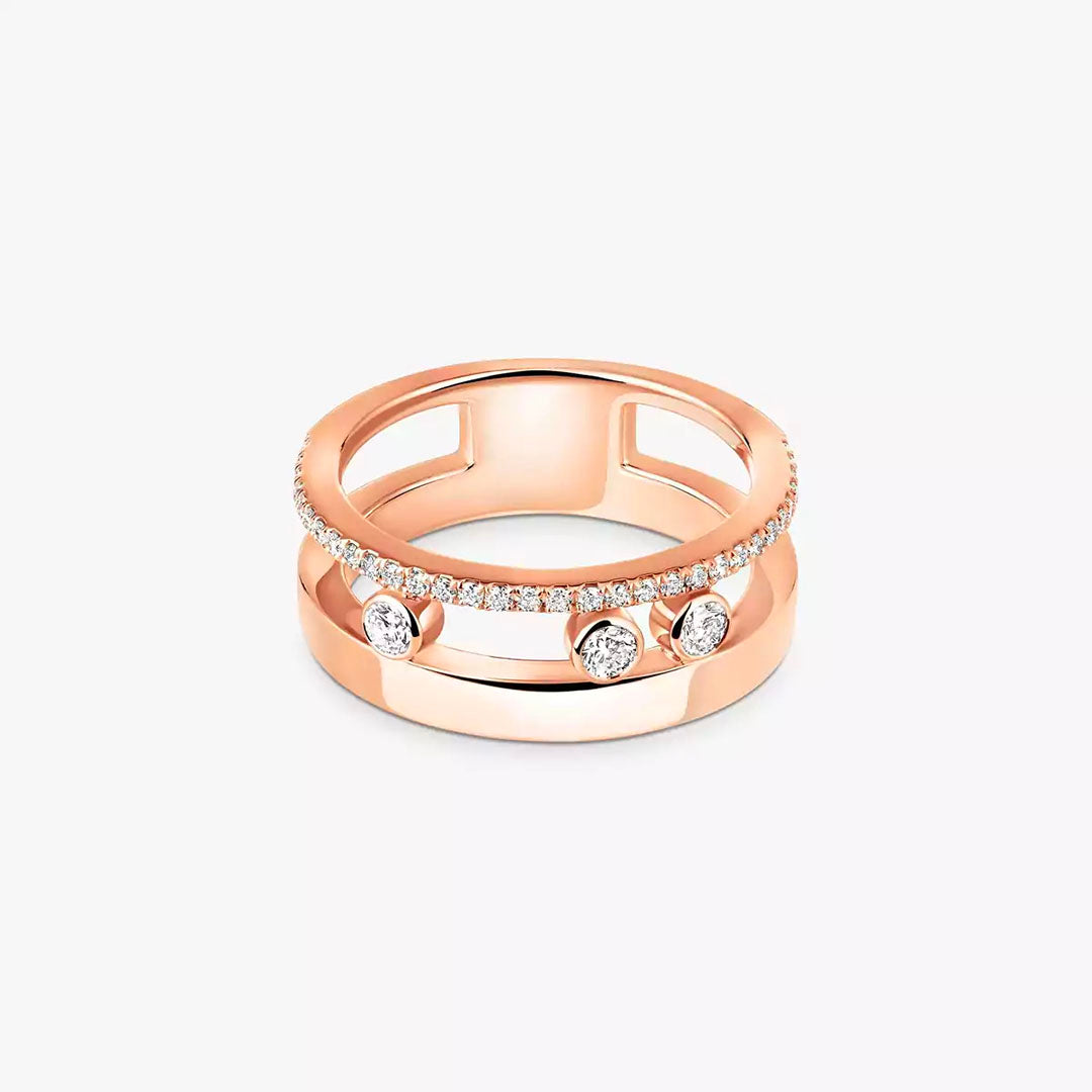 Ring in rose gold Move Romane Ring Messika
