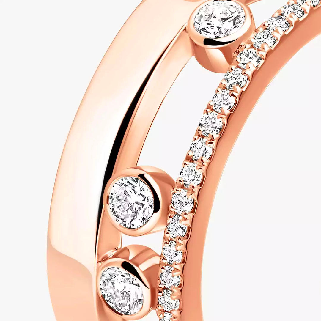 Ring in rose gold Move Romane Ring Messika