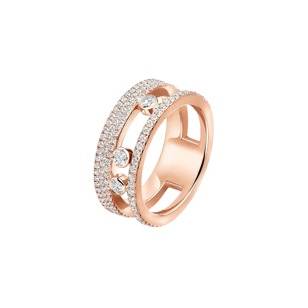 Gioiello in oro rosa Anello Move Romane Messika