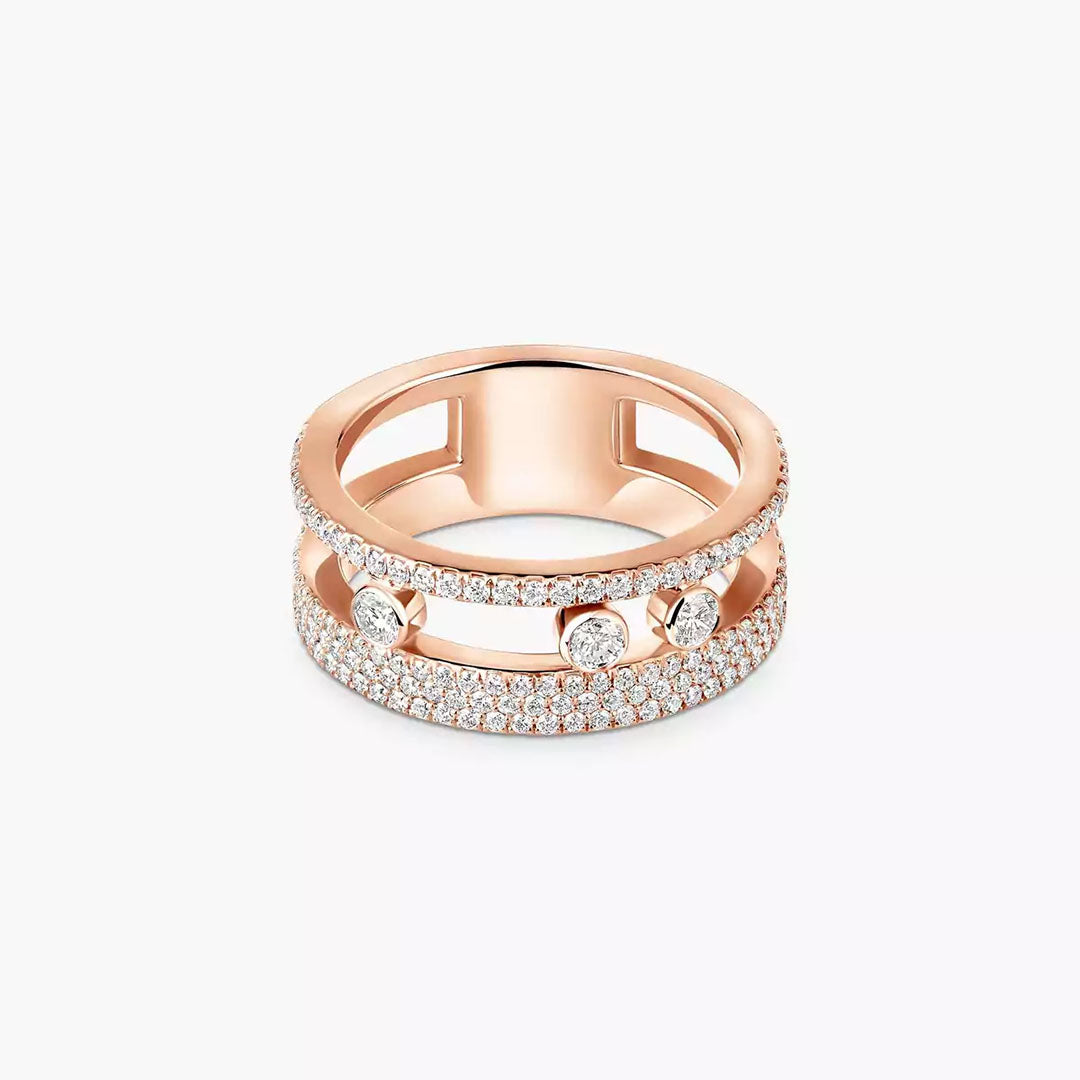 Gioiello in oro rosa Anello Move Romane Messika