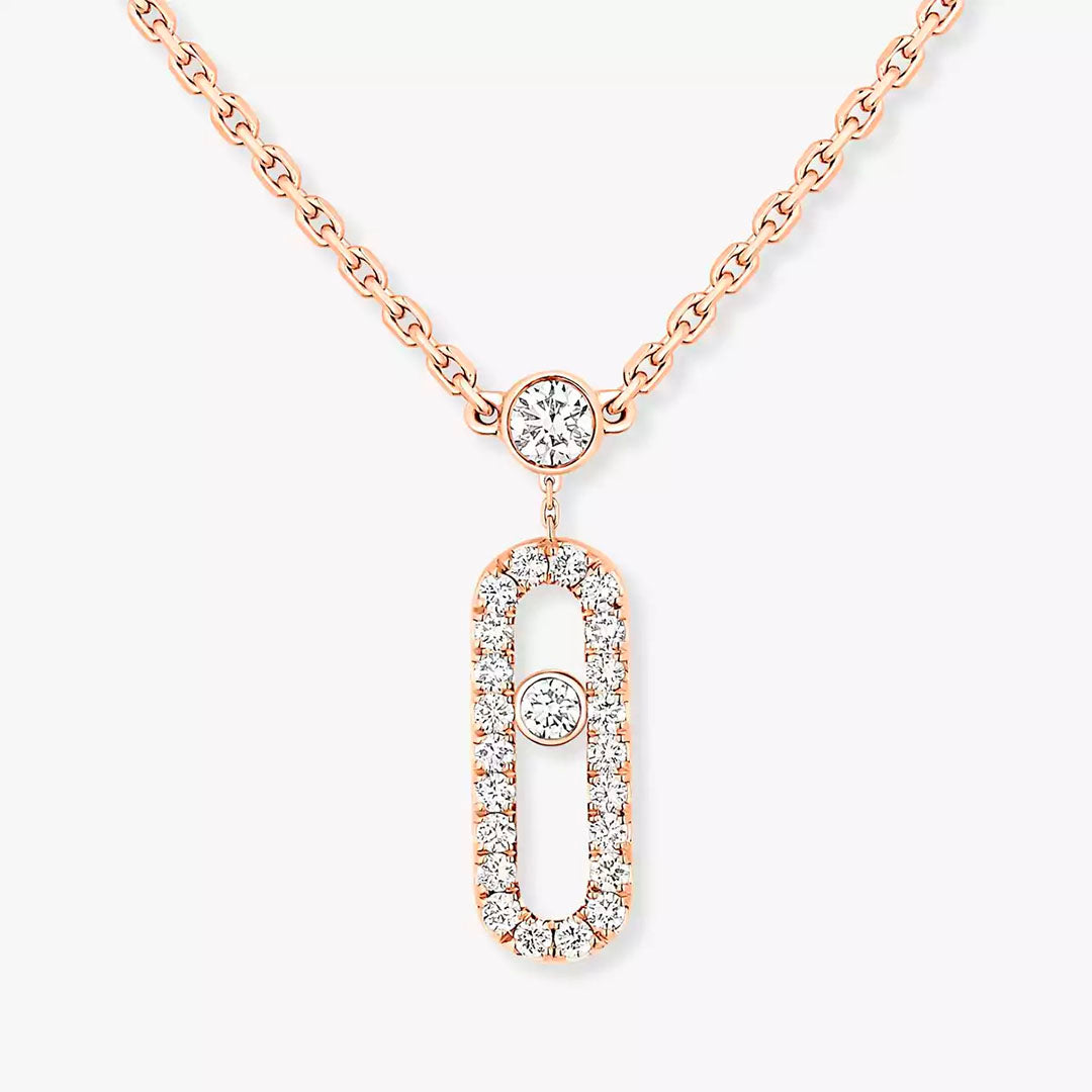 Gioiello in rose gold Move Uno Necklace Messika