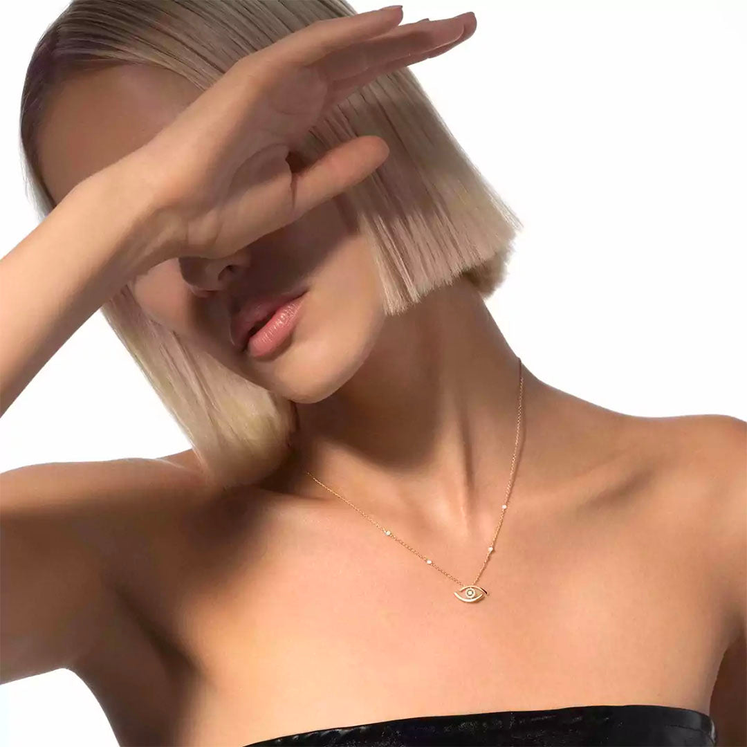 Gioiello in yellow gold Lucky Eye Necklace Messika
