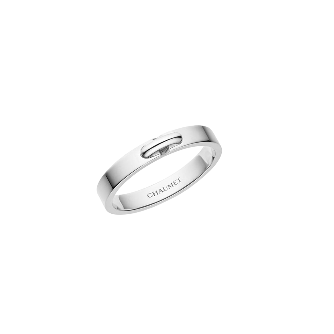 Ring in platinum Liens Évidence wedding band Chaumet