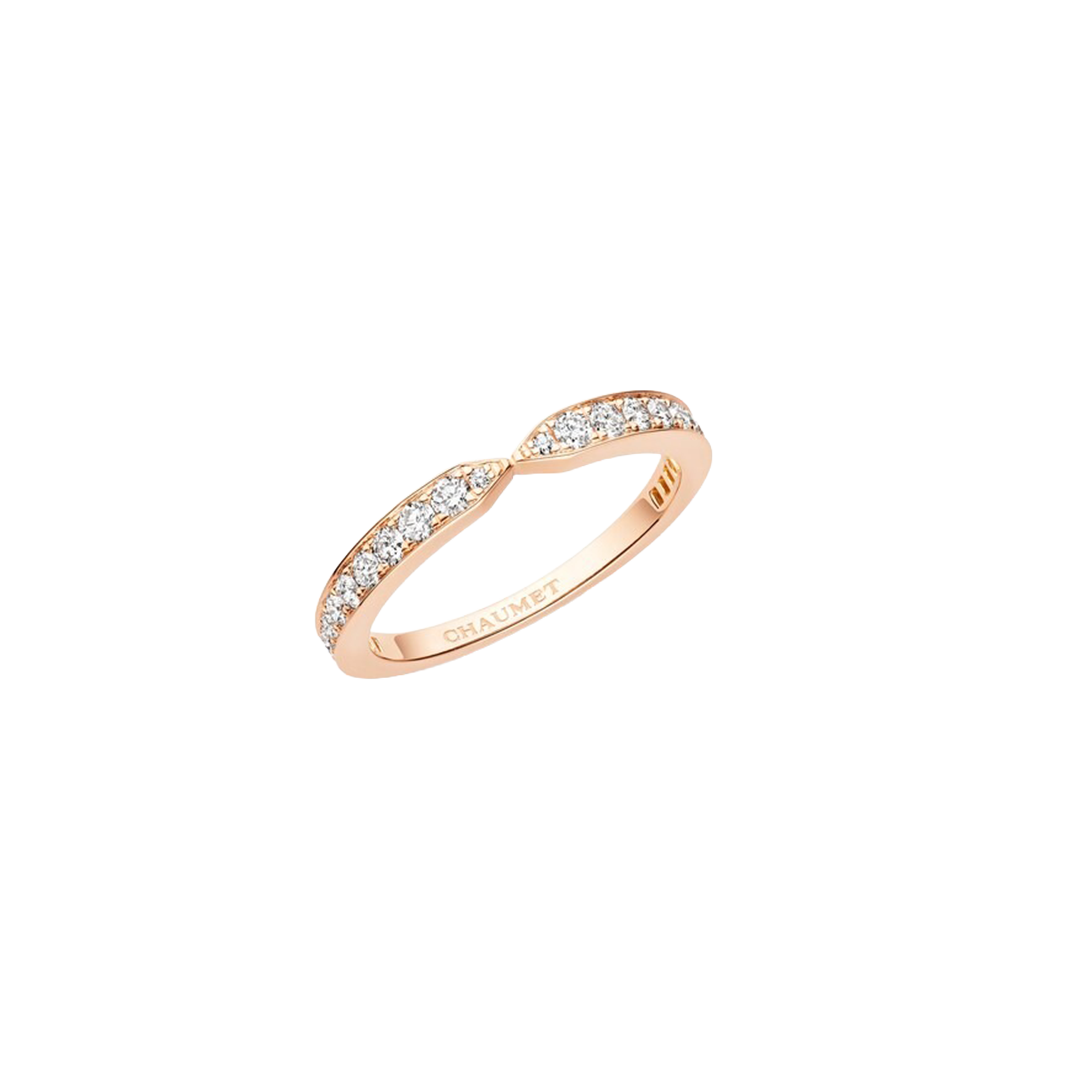 Ring in rose gold Triomphe de Chaumet wedding band Chaumet