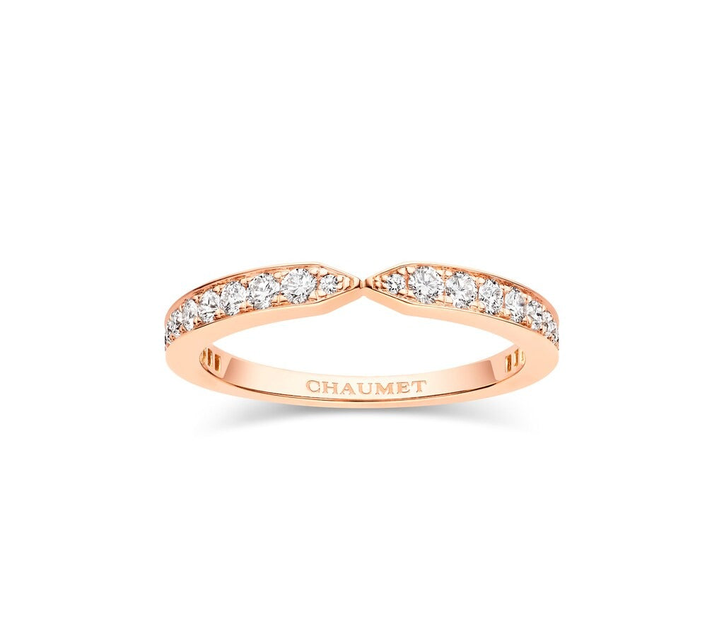Ring in rose gold Triomphe de Chaumet wedding band Chaumet