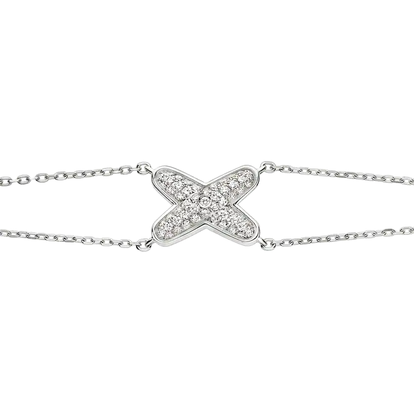 Gioiello in oro bianco Bracciale Jeux de Liens Chaumet