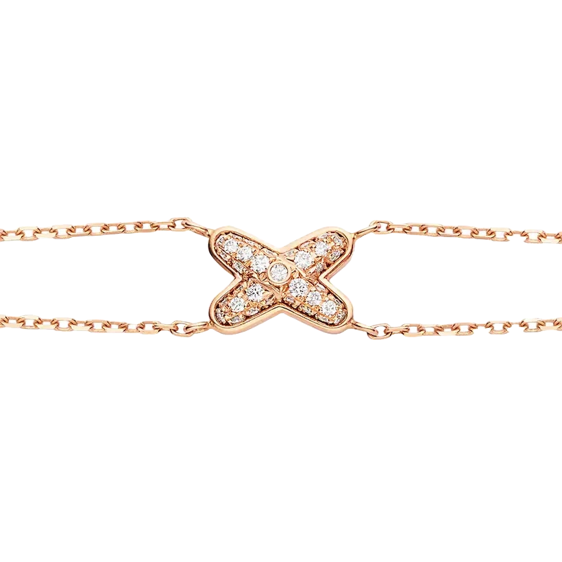 Gioiello in oro rosa Bracciale Jeux de Liens Chaumet