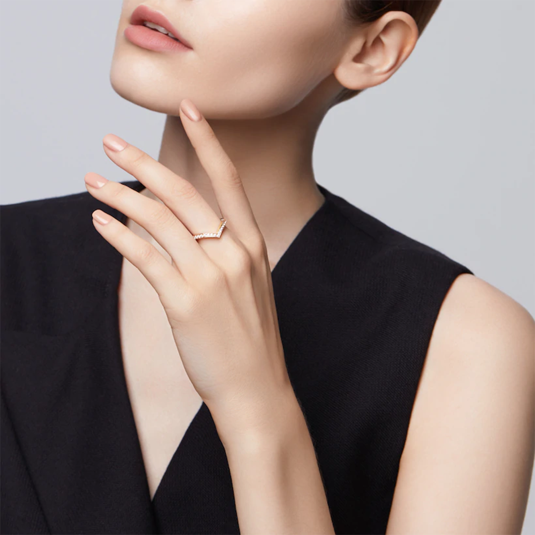 Ring in rose gold Joséphine Aigrette ring Chaumet