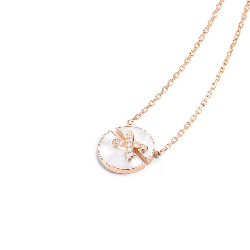 Gioiello in rose gold Jeux de Liens Harmony necklace - small model Chaumet