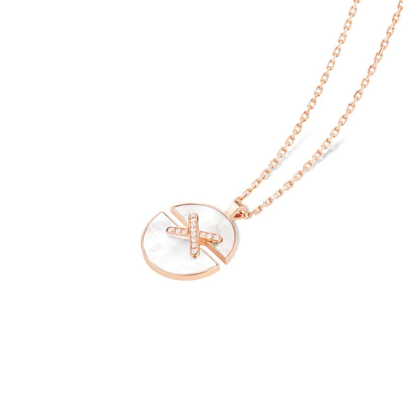 Gioiello in rose gold Jeux de Liens Harmony necklace - Medium model Chaumet
