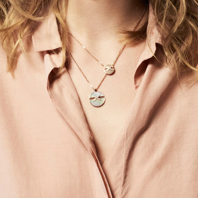 Gioiello in rose gold Jeux de Liens Harmony necklace - Medium model Chaumet