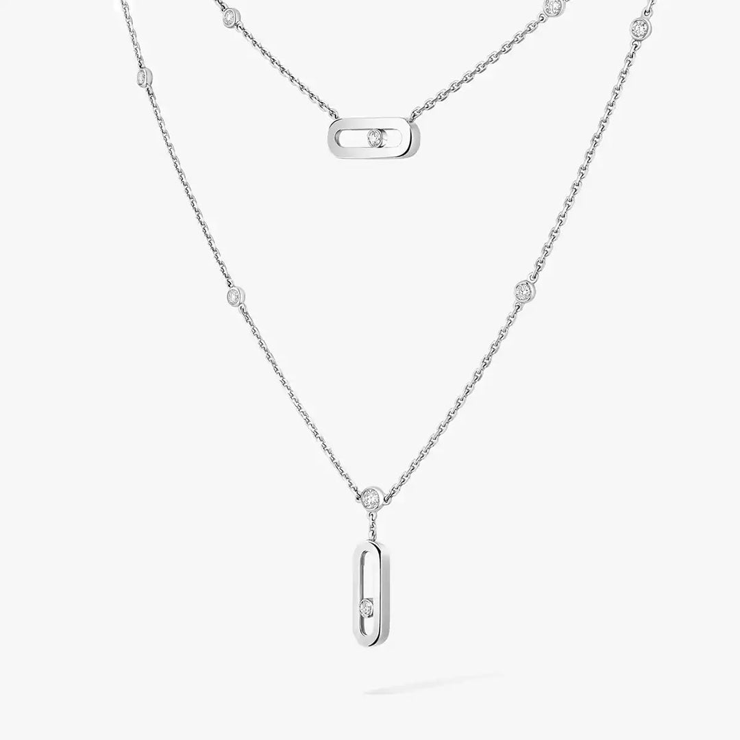 Gioiello in oro bianco Collana Move Uno Messika