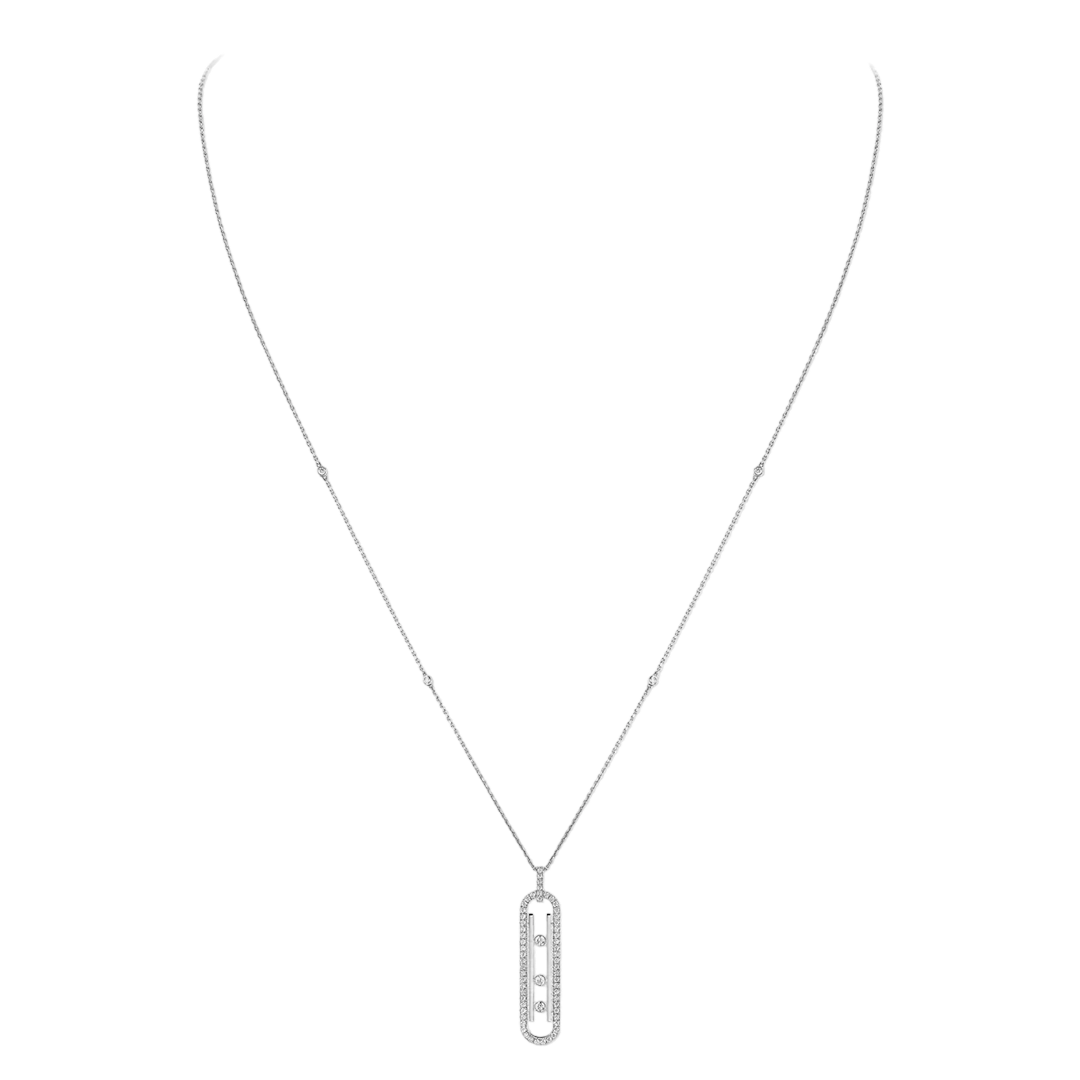 Gioiello in oro bianco Collana Move 10th Messika