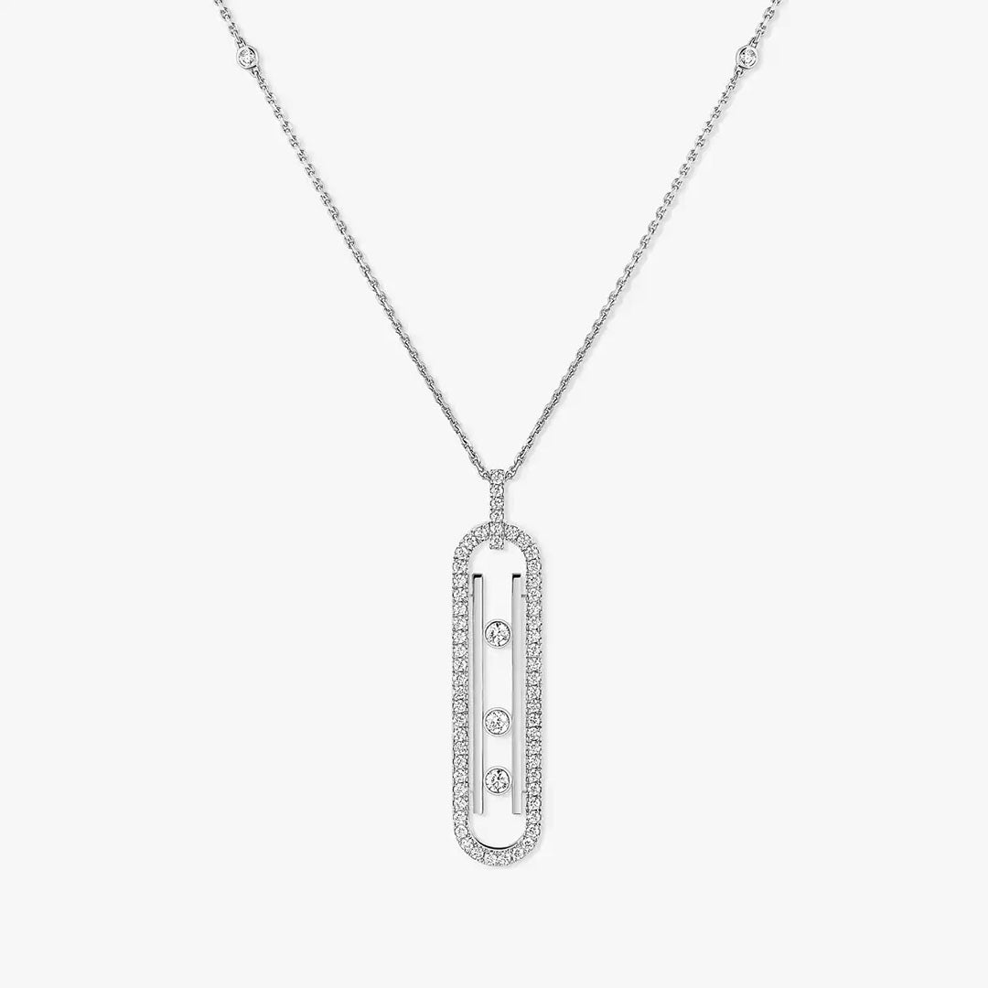 Gioiello in oro bianco Collana Move 10th Messika