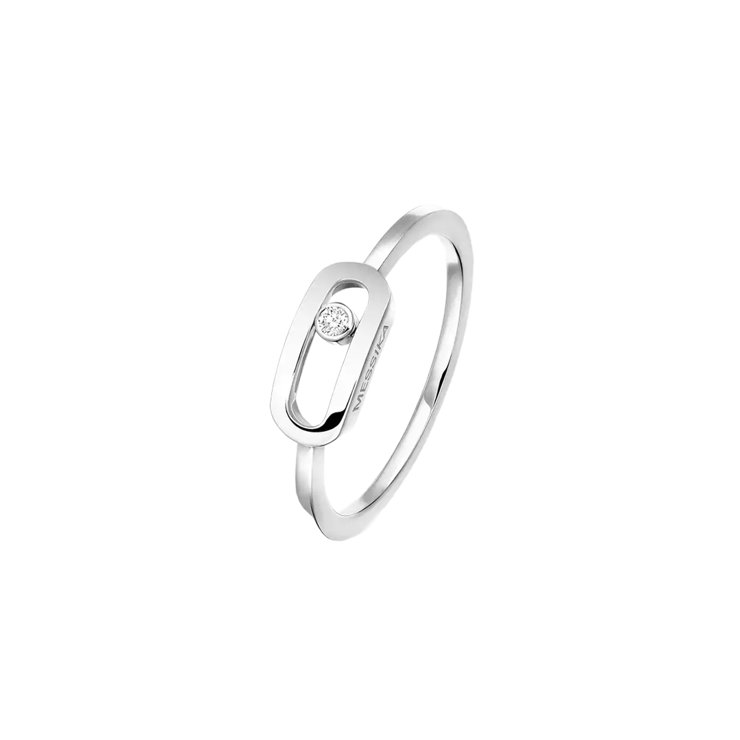 Ring in white gold Move Uno Ring Messika