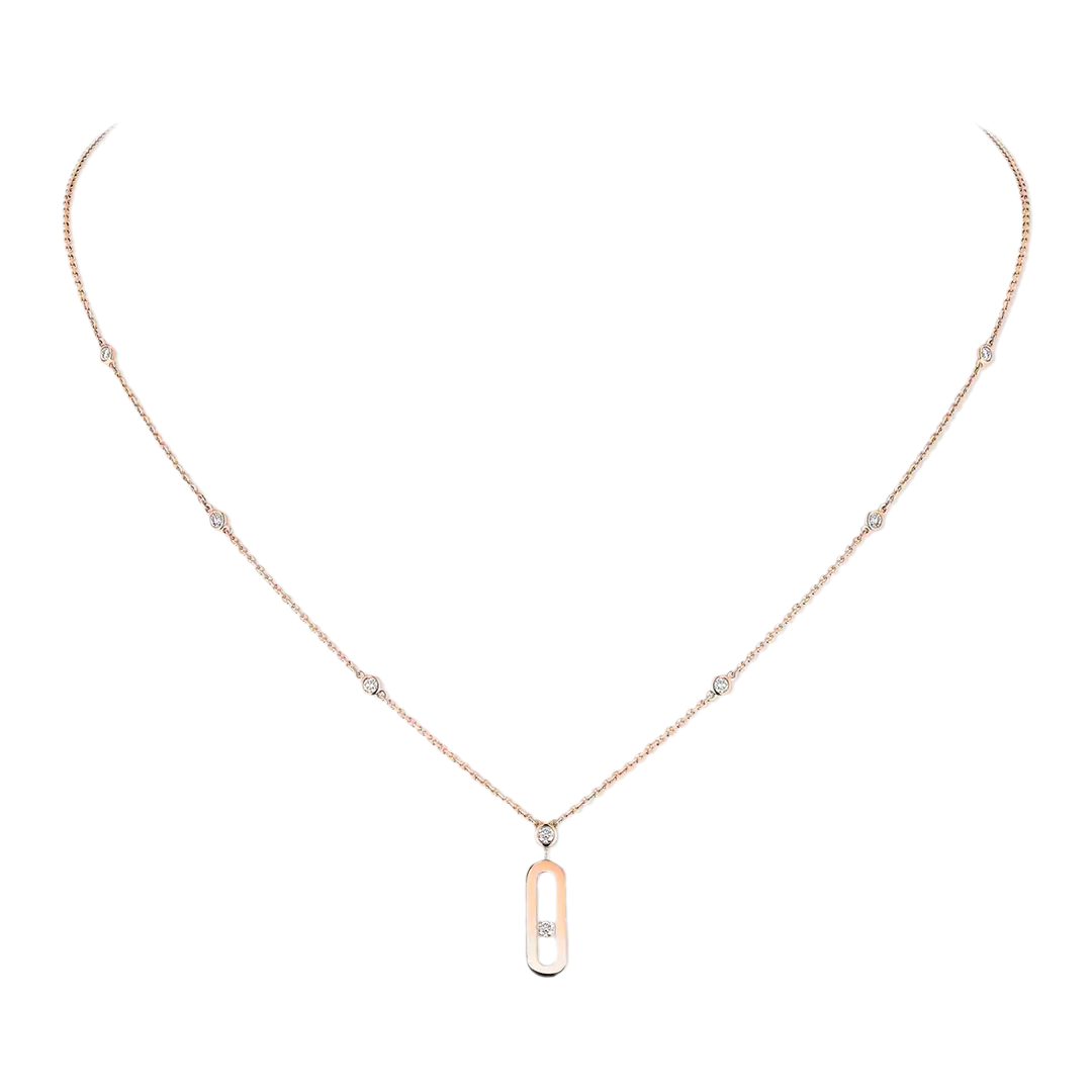 Gioiello in rose gold Move Uno Necklace Messika
