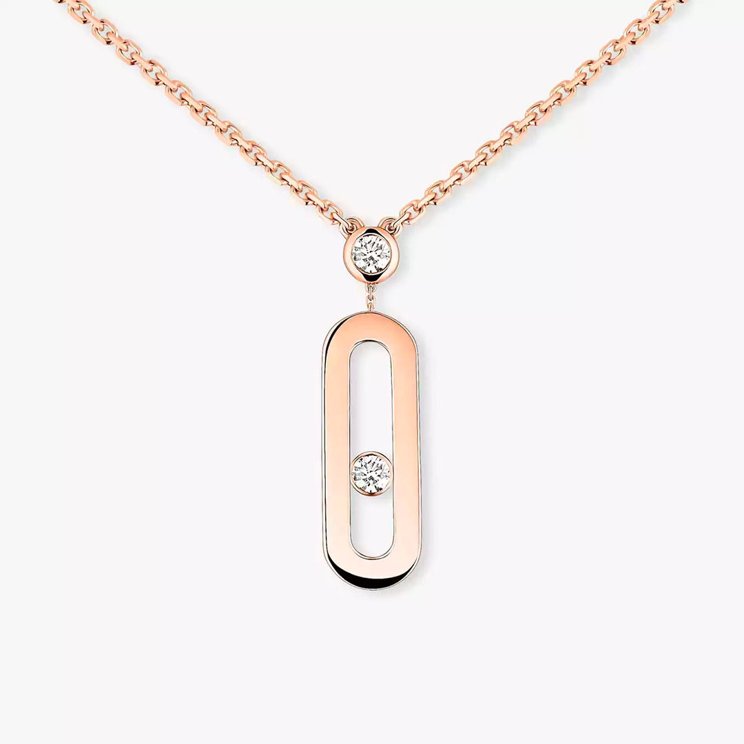 Gioiello in rose gold Move Uno Necklace Messika