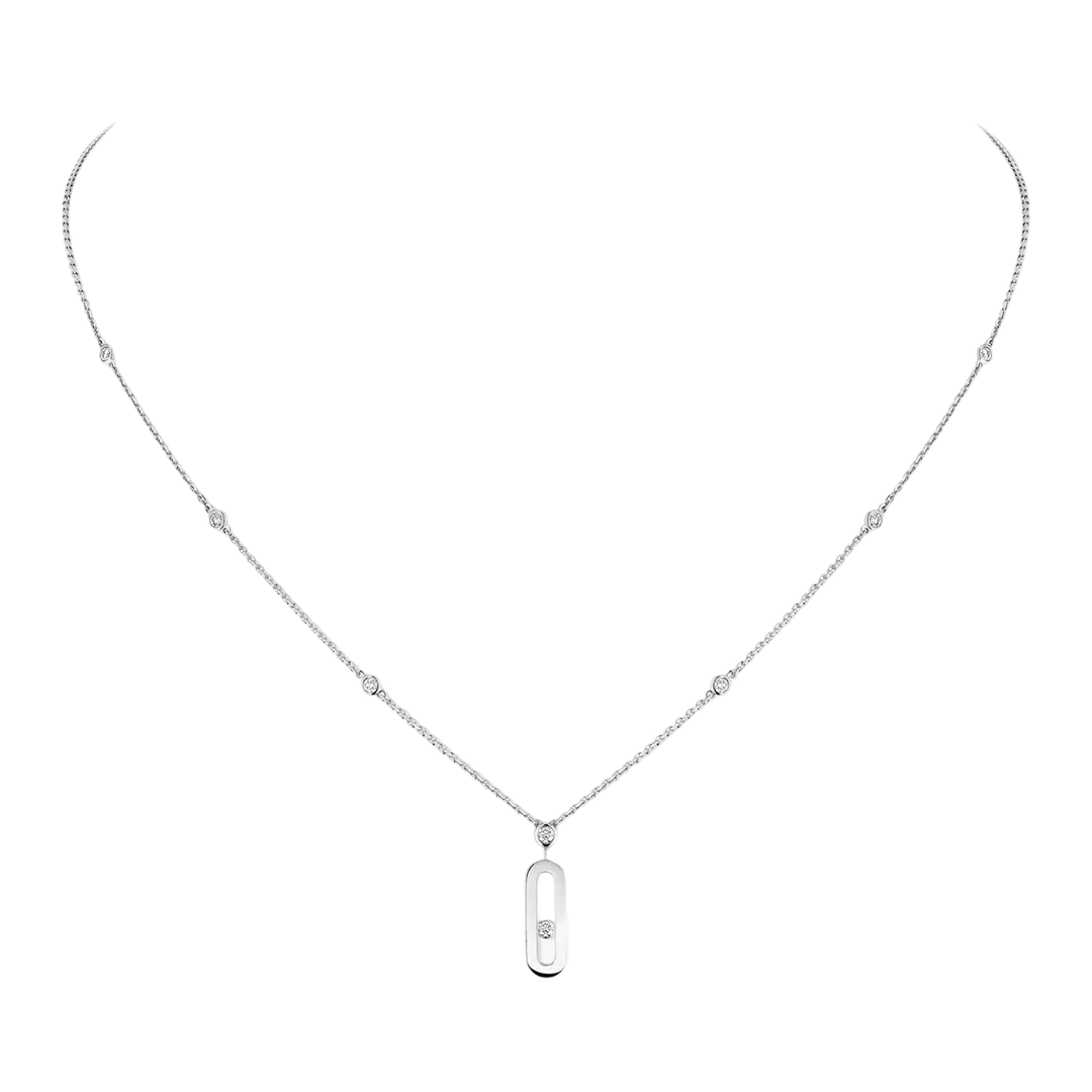 Gioiello in white gold Move Uno Necklace Messika
