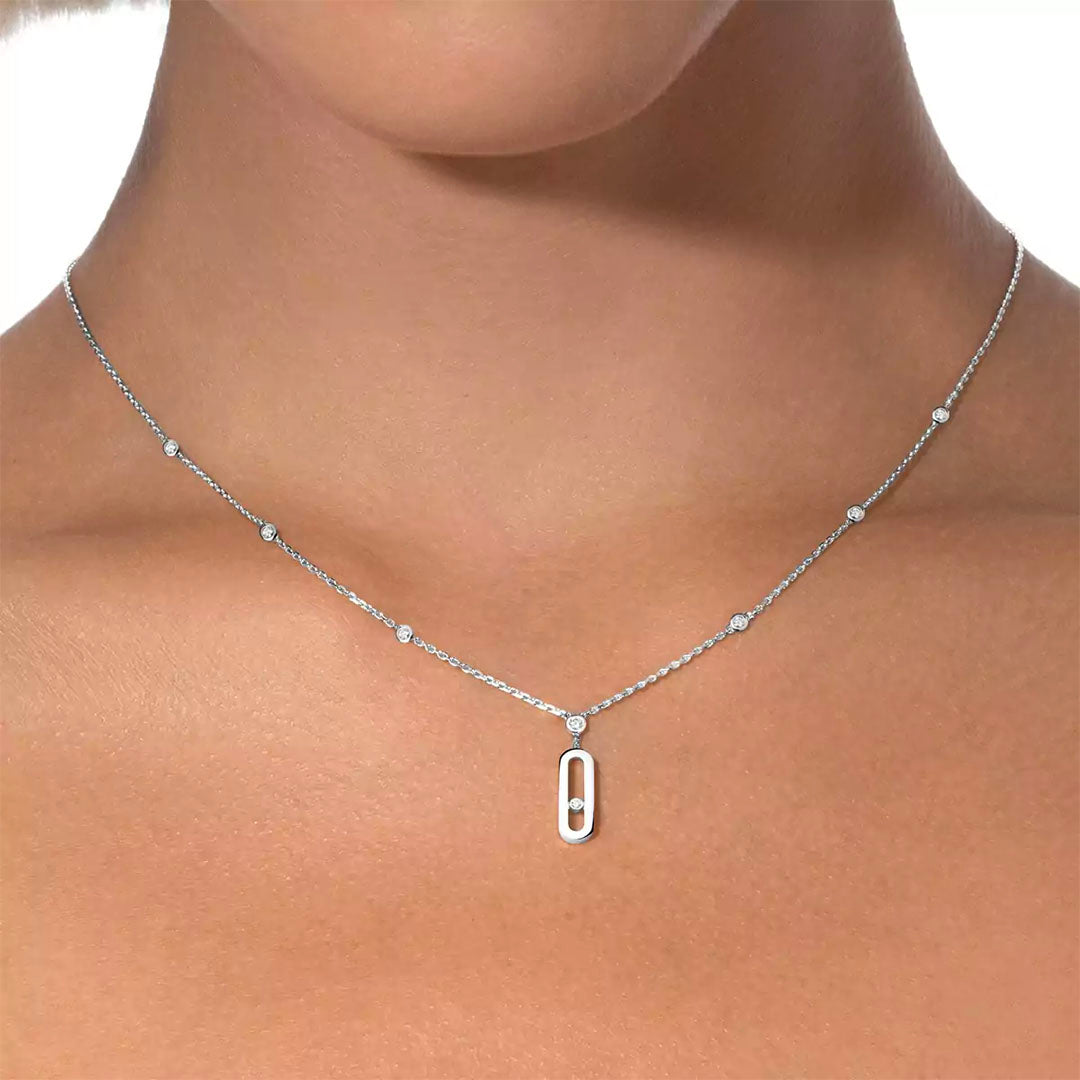 Gioiello in oro bianco Collana Move Uno Messika
