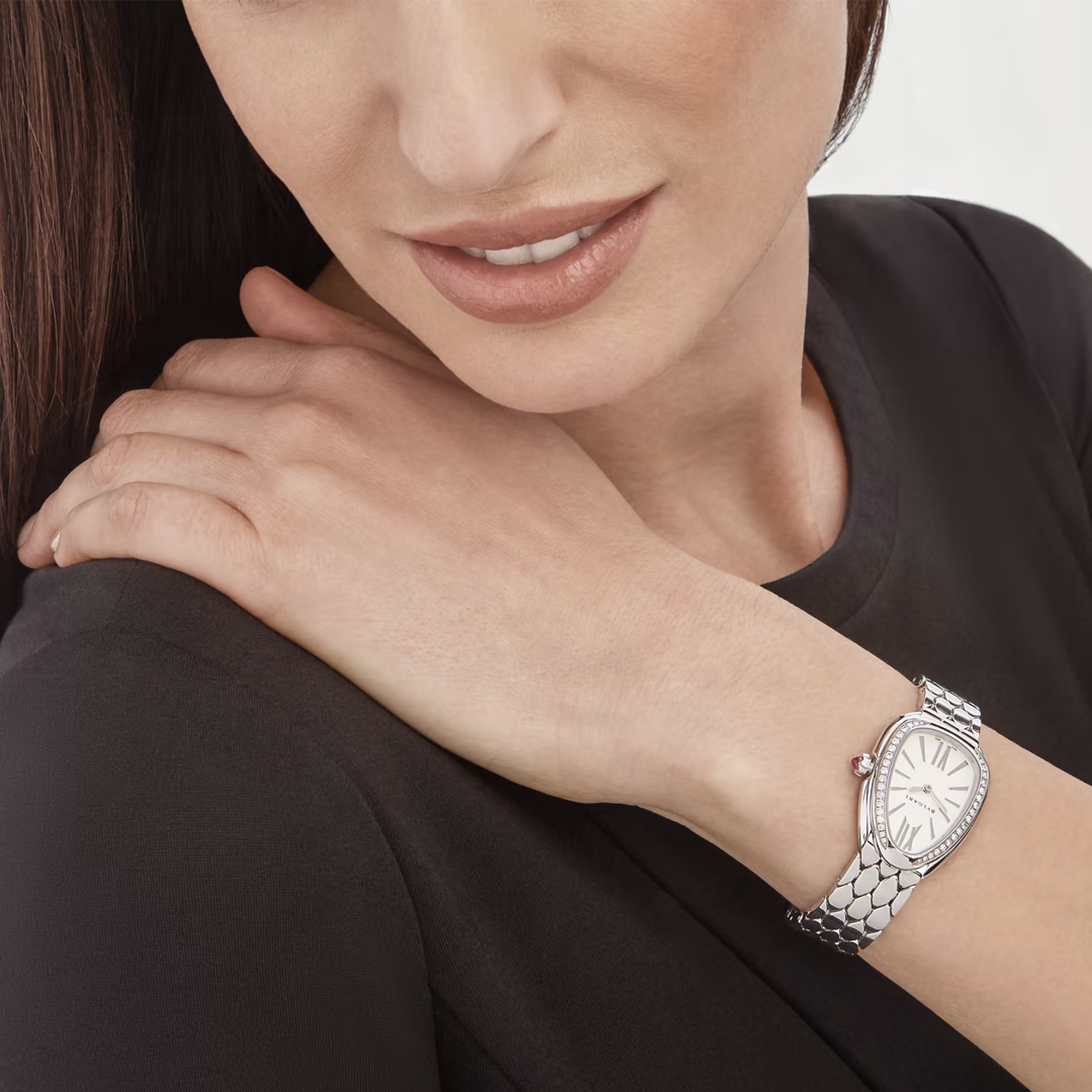 Watch in steel Serpenti Seduttori Bulgari