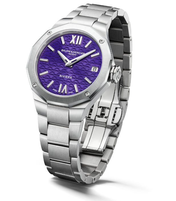 Watch in steel Riviera Baume et mercier