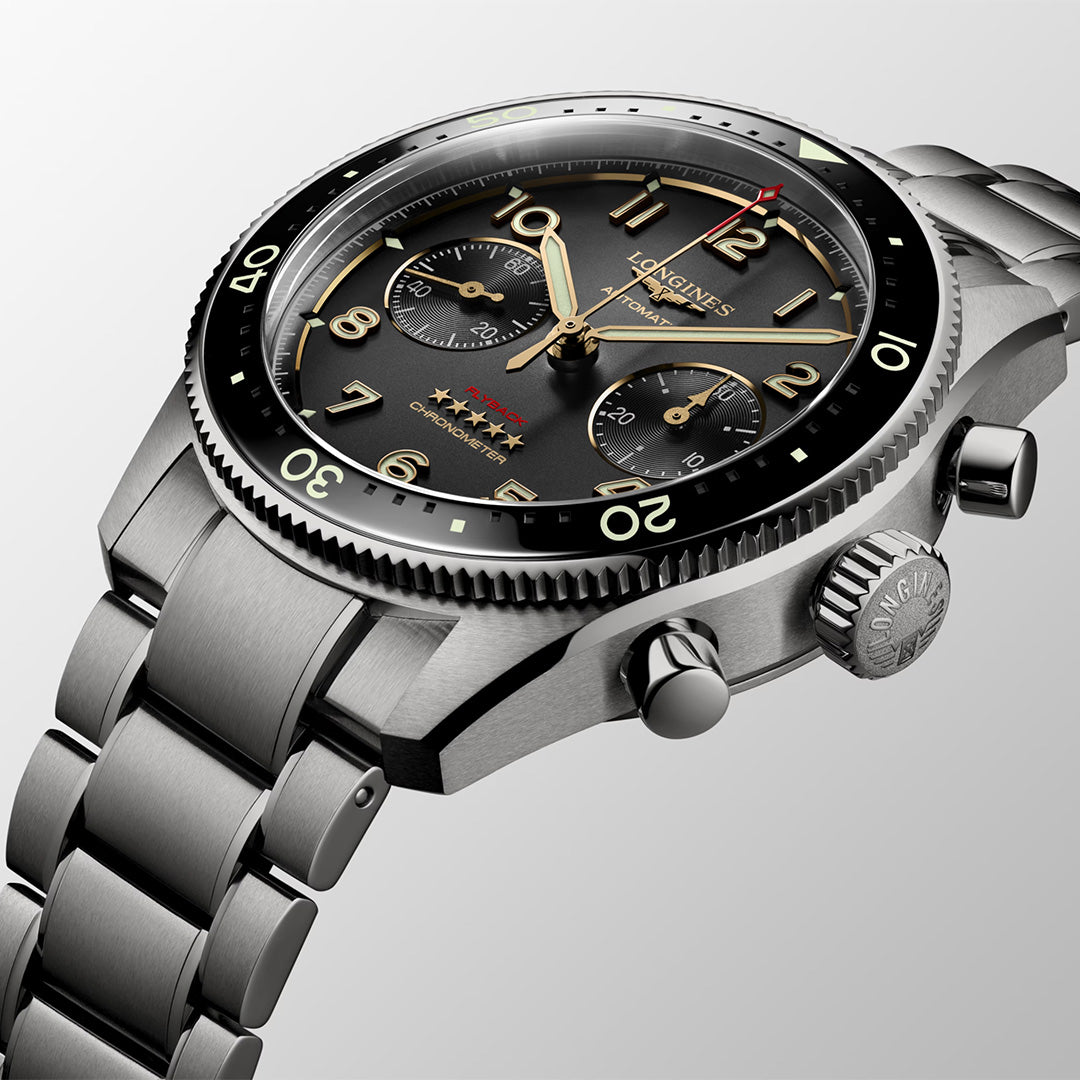 Watch in titanium Spirit Flyback Titanium Longines